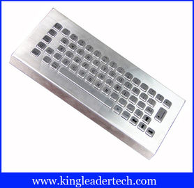 Compact-sized Brushed Stainless Steel Keyboard Industrial Desktop