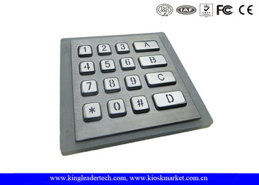comprar Teclado iluminado del metal con 16 llaves de la prenda impermeable de los números IP65 online manufacture