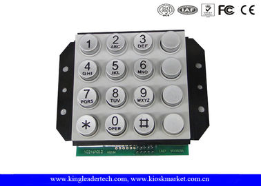 comprar Teclado numérico industrial de la aleación de Zink del interfaz del PIN de 16 llaves para el sistema del control de acceso o de teléfono de la puerta online manufacture