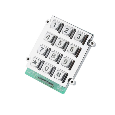 comprar Matriz retroiluminada a prueba de vandalismo IP65 de la aleación del cinc del teclado numérico de 12 llaves para el ambiente oscuro online manufacture