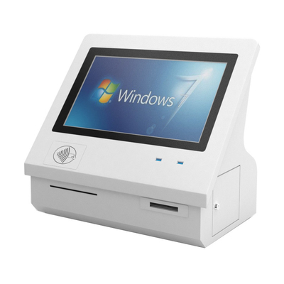 comprar Elegante, elegante y ahorrador de espacio Quiosco de escritorio con recinto de acero duradero, pantalla táctil IR a prueba de vandalismo y LCD TFT online manufacture