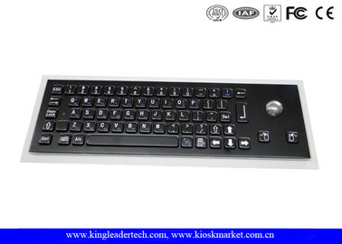 comprar Teclado de ordenador industrial compacto del USB con el Trackball óptico y la disposición coreana online manufacture