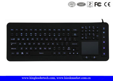 comprar Teclado lavable completamente sellado del silicón del contraluz con el panel táctil integrado online manufacture