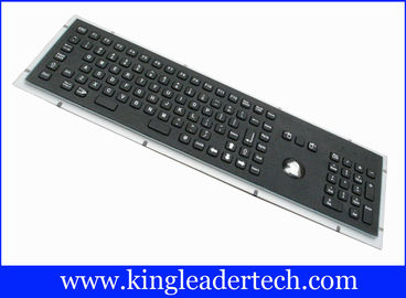 comprar Teclado negro del metal de 103 llaves con acero inoxidable del soporte del panel del Trackball online manufacture
