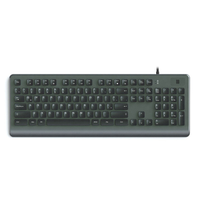 comprar teclado de plástico USB con lector de huellas digitales teclas de función teclas multimedia y teclas numéricas online manufacture