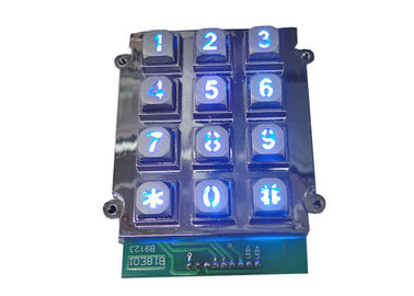 comprar Llaves coloreadas del metal del LED de la goma de silicona retroiluminada del telclado numérico para el sistema del control de acceso online manufacture