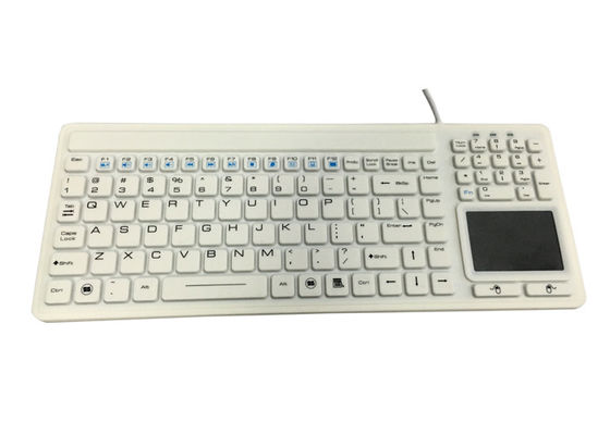 comprar Teclado impermeable 100mA del silicón de las llaves de la emisión 107 del EMC con el panel táctil del ratón online manufacture