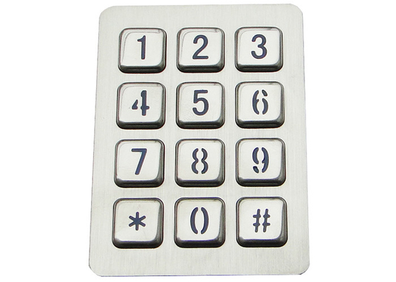 comprar prueba líquida 20mA del telclado numérico retroiluminado del metal de la matriz 3X4 con 12 llaves retroiluminadas online manufacture
