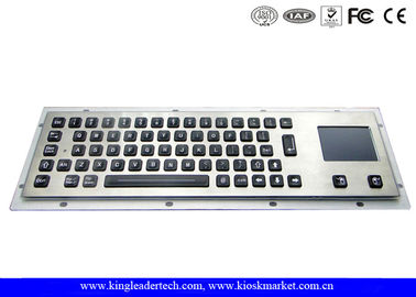 comprar Teclado iluminado soporte del metal del panel con 65 llaves del contraluz y el panel táctil integrado online manufacture