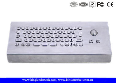 comprar Teclado industrial de acero inoxidable cepillado del USB con el Trackball online manufacture
