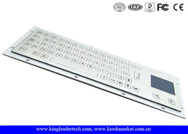 comprar Teclado industrial cepillado del metal del quiosco IP65 con el soporte del panel del panel táctil de la parte posterior online manufacture