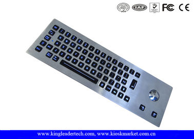 comprar Teclado iluminado soporte del metal del panel arriba resistente con el Trackball óptico online manufacture