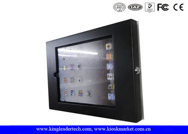 comprar Recinto del quiosco de Ipad del negro de Matt del montaje en la pared, hecho del metal rugoso con el polvo cubierto online manufacture