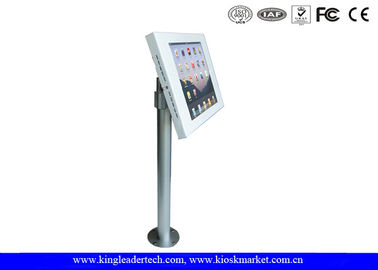comprar recinto ajustable del quiosco del iPad de la altura de 400m m poste con empuje - trabe la cerradura en la rotación de 360 grados online manufacture