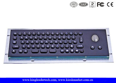 comprar Pequeño teclado negro adaptable del soporte del panel del metal del quiosco con el mini Trackball online manufacture