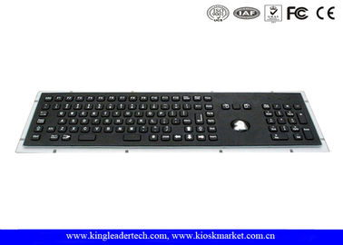 comprar Teclado negro impermeable del soporte del panel del metal con el Trackball, llaves de funcionamiento y el telclado numérico del número online manufacture