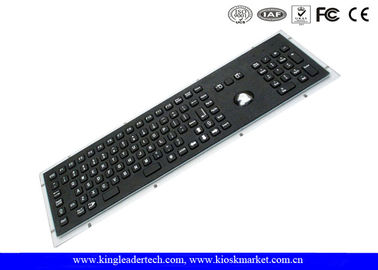 comprar Teclado del soporte del panel del negro del acero inoxidable con llaves de funcionamiento y el Trackball óptico online manufacture