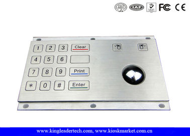 comprar Acero inoxidable industrial del teclado numérico USB del Trackball óptico con 16 llaves online manufacture