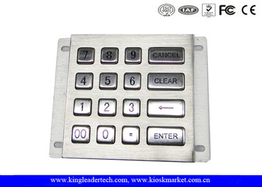 comprar Teclado numérico largo RS232 rugoso del metal del botón del viaje 16 para industrial online manufacture