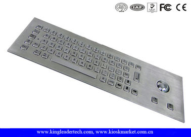 comprar Teclado de ordenador industrial a prueba de vandalismo del acero inoxidable con 64 llaves online manufacture