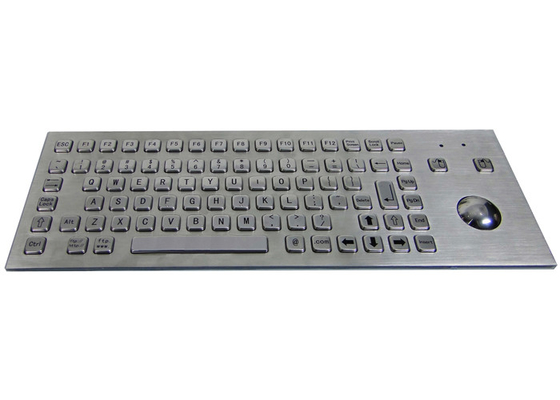 comprar Teclado de acero inoxidable industrial IP65 del soporte del panel con el Trackball del ratón óptico online manufacture