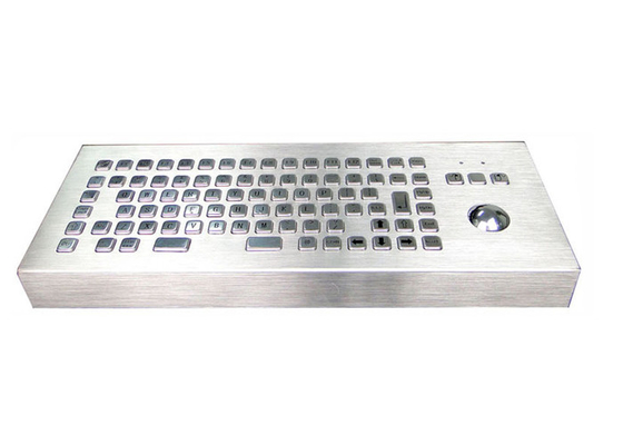 comprar Teclado de ordenador industrial del metal de la prueba del polvo con llaves del Trackball 86 online manufacture